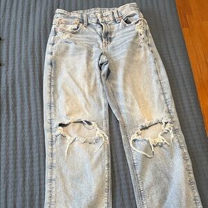 American Eagle Outfitters Distressed Light Blue Jeans